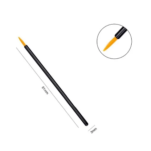 Pincel Negro Delineador 6PCS