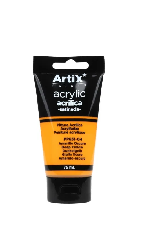 Pintura Acrílica 75ml Amarillo Oscuro