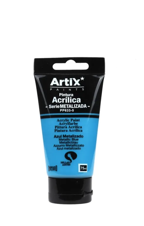 Pintura Acrílica 75ml Azul Metalizado