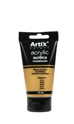 Pintura Acrílica 75ml Oro Metalizado