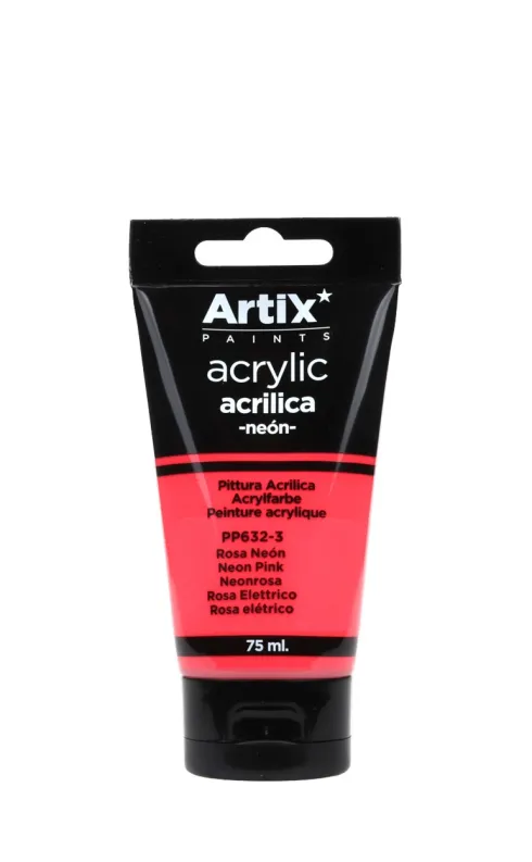Pintura Acrílica 75ml Rosa Neón