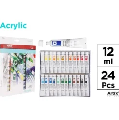 Pintura Acrílica 24 Tubos