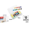 Pintura Acuarela Sólida 12 Colores