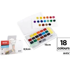 Pintura Acuarela Sólida 18 Colores