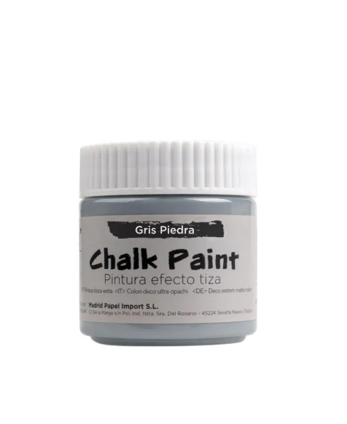 Pintura Efecto Tiza 100ml Gris Piedra