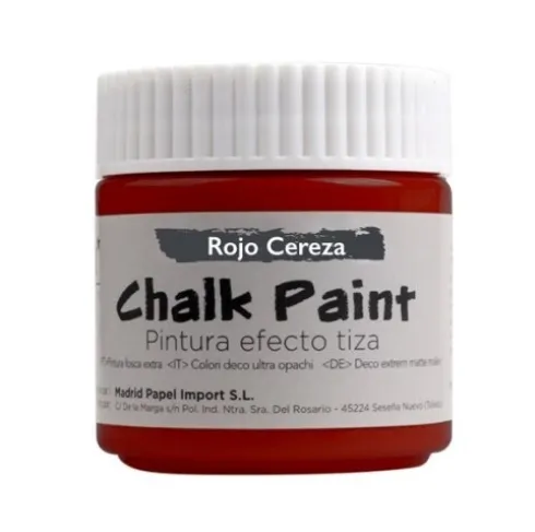 Pintura Efecto Tiza 100ml Rojo Cereza
