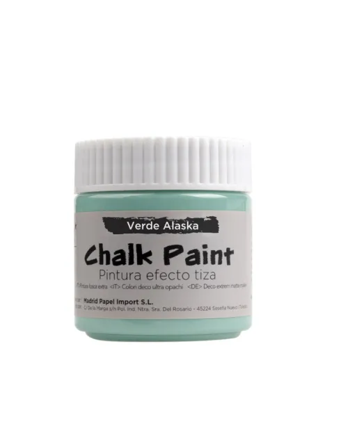 Pintura Efecto Tiza 100ml Verde Alaska