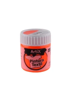 Pintura Textil 45ml Naranja Neón