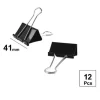 Pinza Abatible Negro 41mm 12u