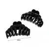 Pinza Para Cabello Mate/Brillo Negro 9cm