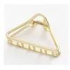 Pinza Para Cabello Metal Dorado 8cm