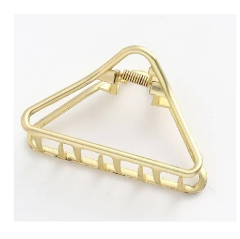 Pinza Para Cabello Metal Dorado 8cm
