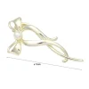 Pinza Para Cabello Metal Lazo Con Perla 11cm