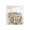 Pinzas de Madera Oro 2.5CM 20PCS