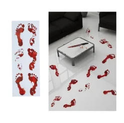 Pisadas Sangre Adhesivas 2 Hojas 25x70cm