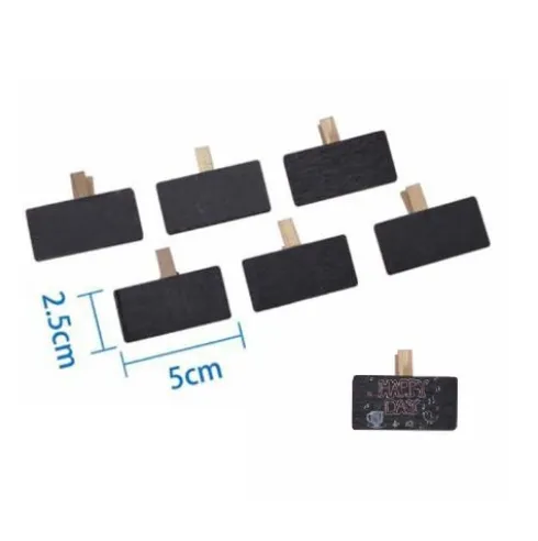 Pizarra Con Pinza 3X5CM 6PCS