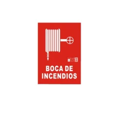 Placa De Boca De Incendios PVC 30X21CM/0.6MM