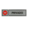 Placa De Privado 18X5CM/0.8MM