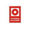 Placa De Pulsador De Alarma PVC 30X21CM/0.6MM