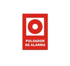 Placa De Pulsador De Alarma PVC 30X21CM/0.6MM