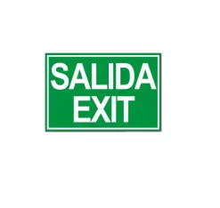 Placa De Salida Exit PVC 34X23CM/0.6MM