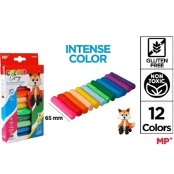 Plastilina 12 Barritas 140G Colores