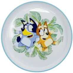 Plato Antideslizante Premium Bicolor Bluey