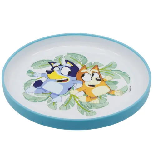 Plato Antideslizante Premium Bicolor Bluey