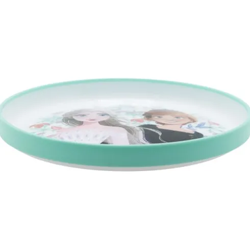 Plato Antideslizante Premium Bicolor Frozen Snow Tale