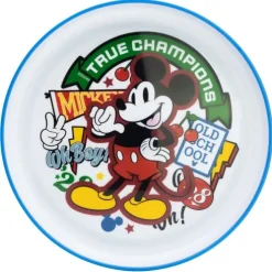Plato Antideslizante Premium Bicolor Mickey True Champions