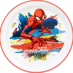 Plato Antideslizante Premium Bicolor Spiderman Moving Target