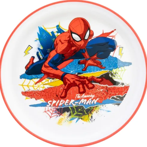 Plato Antideslizante Premium Bicolor Spiderman Moving Target