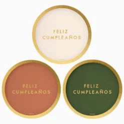 Plato Cartón Cumple 23cm Surt