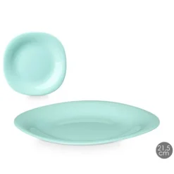 Plato Cuadrado Opal Verde 21,5cm