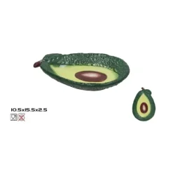 Plato Llano Aguacate 15.5X10.5X2.5CM