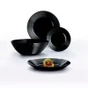 Plato Llano Harena Negro Lum 25cm