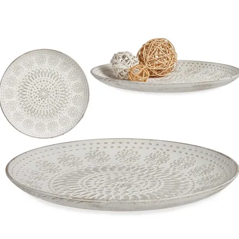 Plato Madera Decoración Mándala 29cm