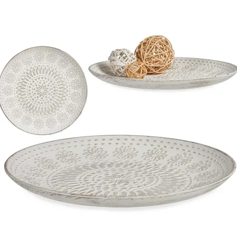 Plato Madera Decoración Mándala 35cm