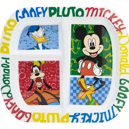 Plato Rectangular Dividido Mickey Has Fun