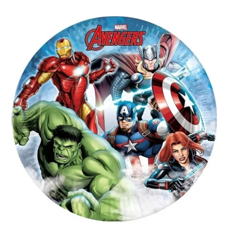 Platos Cartón Avengers 23cm