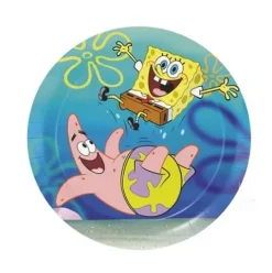 Platos Cartón Bob Esponja 18cm