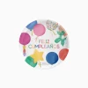 Platos Cartón Globos 17cm