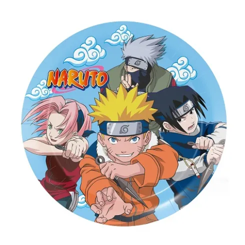 Platos Cartón Naruto 23cm
