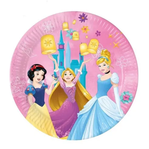 Platos Cartón Princesa Live Your Story 23cm