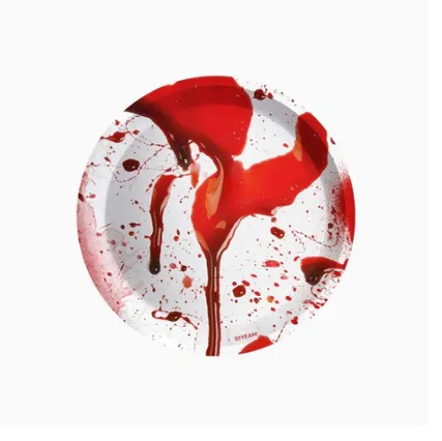 Platos Cartón Sangre 17cm