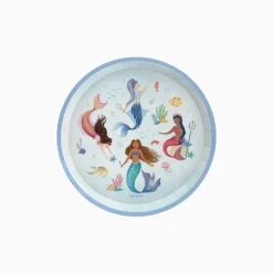 Platos Cartón Sirena Mermaid 17cm
