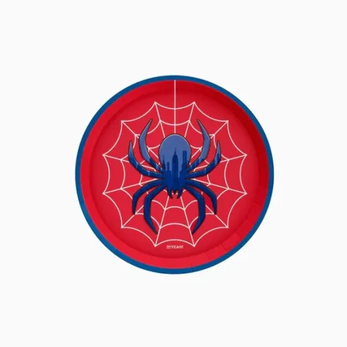 Platos Cartón Spider 17cm