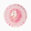 Platos Cartón Unicornio Baby 23cm