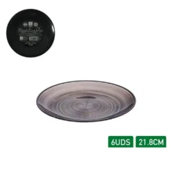 Platos Deco Premium Reutilizable Ruti 6pcs