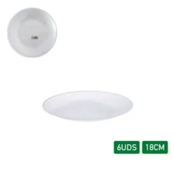 Platos Deco Premium Reutilizable Ruti 6pcs